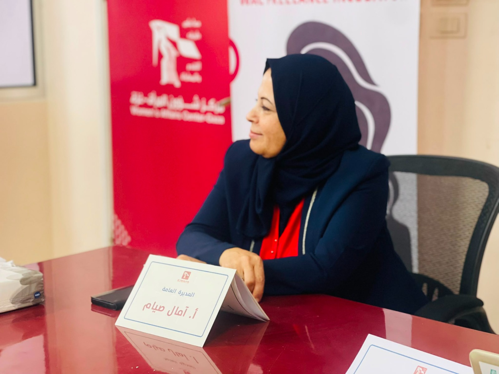 امال صيام المديرة العامة ل مركز شؤون المرأة