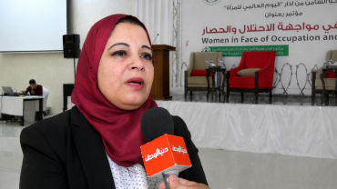 اّمال صيام : المرأة الفلسطينية أبدعت في التَحدي