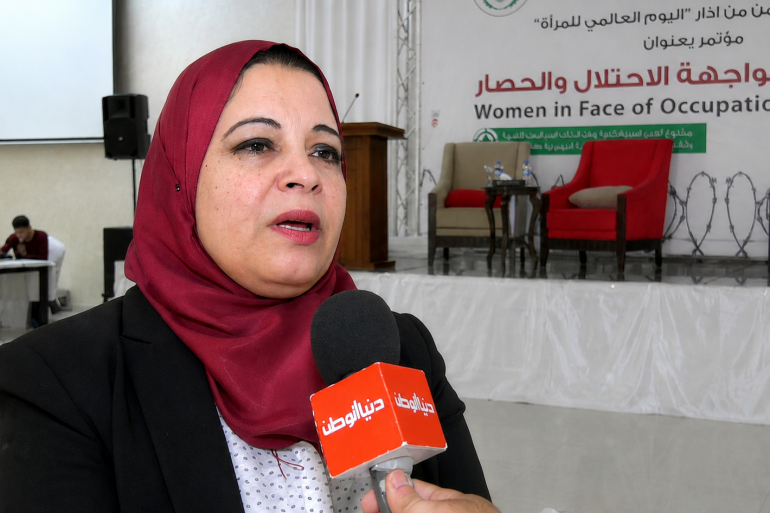 اّمال صيام : المرأة الفلسطينية أبدعت في التَحدي